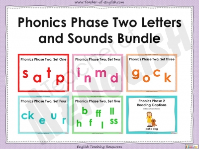 Phonics Phase Two Letters and Sounds Bundle Teaching Resources